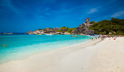 Tropical beach at Similan Island in Andaman Sea, Thailand.