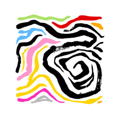 얼룩말 무늬 / 손으로 그린 지브라 패턴