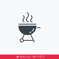 Grill / Barbecue Icon / Vector