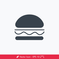 Burger Icon / Vector