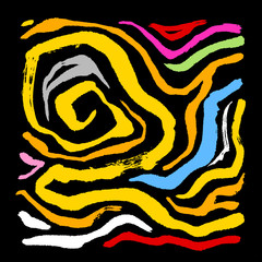 얼룩말 무늬 / 손으로 그린 지브라 패턴