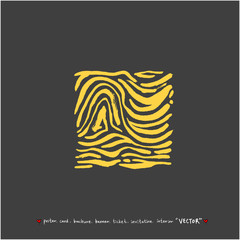 Obraz premium 얼룩말 무늬 / 손으로 그린 지브라 패턴