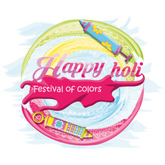 Happy holi design