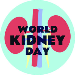 World Kidney Day Vector Illustration