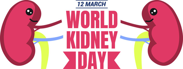 World Kidney Day Vector Illustration