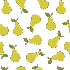 pears seamless pattern