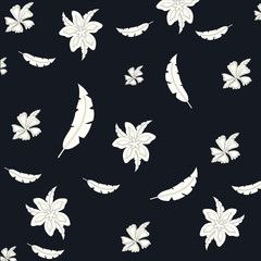 Tropical flowers design