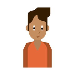 Young man cartoon icon vector illustration graphic design