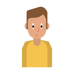 Young man cartoon icon vector illustration graphic design