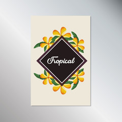 Tropical flowers design