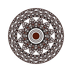 ornamental round floral vintage element mandala ethnic vector illustration