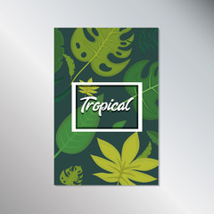 Tropical flowers design