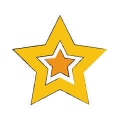 Videogame star symbol icon vector illustration graphic design