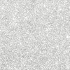 Silver glitter texture white sparkling shiny wrapping paper background for Christmas holiday...
