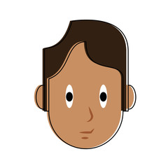 Young man cartoon icon vector illustration graphic design