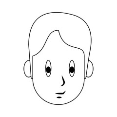 Young man cartoon icon vector illustration graphic design
