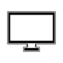 Computer screen technology icon vector illustration graphic design