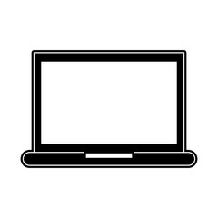 Laptop pc technology icon vector illustration graphic design