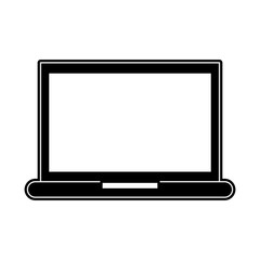 Laptop pc technology icon vector illustration graphic design