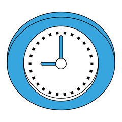 Wall clock isolated icon vector illustration graphic design