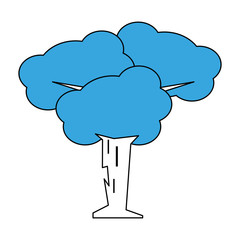 Videogame tree cartoon icon vector illustration graphic design