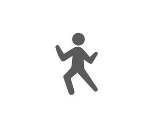 Fototapeta na wymiar Dance icon, human dancing symbol 