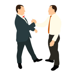 Fototapeta premium isolated isometric male business