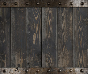 Wood barrel medieval background