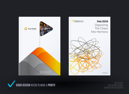 Set of design of brochure, abstract annual report, cover modern layout, flyer