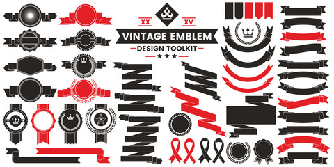 Obraz premium Vintage Retro Vector Logo for banner