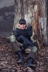 Fototapeta premium soldiers of the elite special purpose units