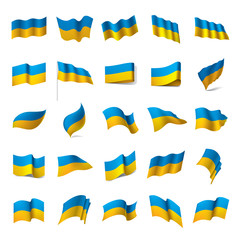 Ukraine flag, vector illustration