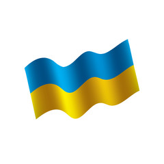 Ukraine flag, vector illustration
