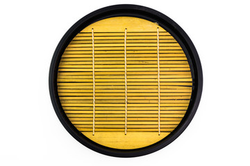 Wooden circle tray in Japanese style