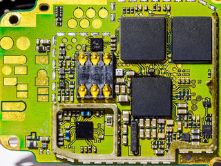 motherboard from the phone, a workshop for repair and maintenance of equipment