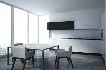 Light kitchen interior
