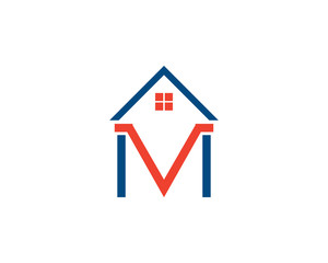 mv letter house logo