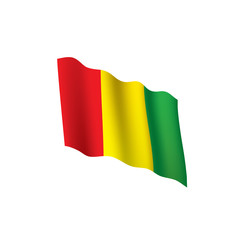 guinea flag, vector illustration