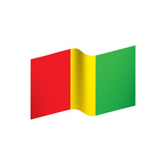 guinea flag, vector illustration