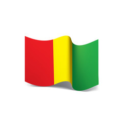 Fototapeta premium guinea flag, vector illustration