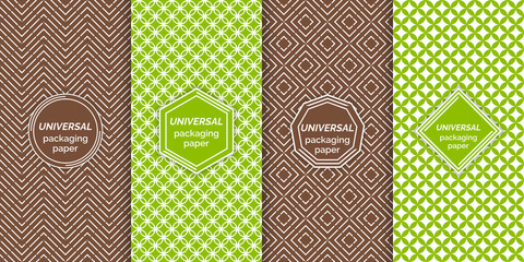 Set of colourful seamless patterns