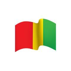 guinea flag, vector illustration