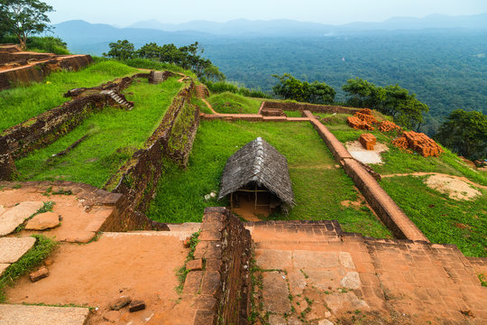 Landscape of ruin terrace view, Attractions Sri Lanka