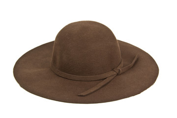 brown hat isolated on white background