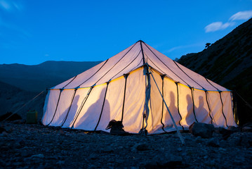 Tente b&eacute;douine au Maroc