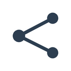share icon on white background.