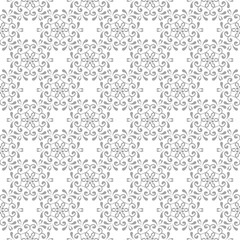 Gray seamless pattern on white background