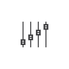 equalizer icon. sign design