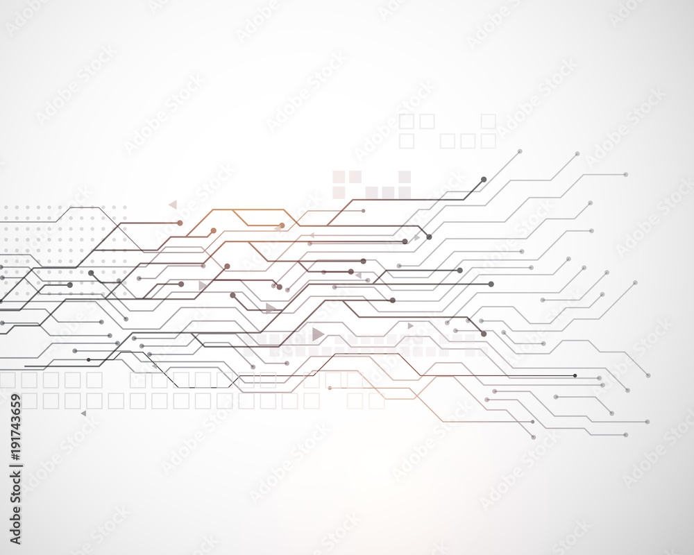 Wall mural vector technology mesh diagram background