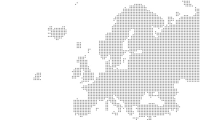 Vector - Europe map grid large